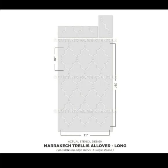 Large wall stencil trellis pattern - Picture 2 of 7